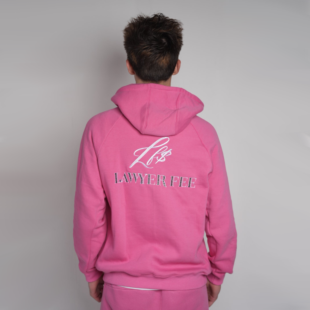 OG Lawyer Fee Pink Zip-up Hoodie