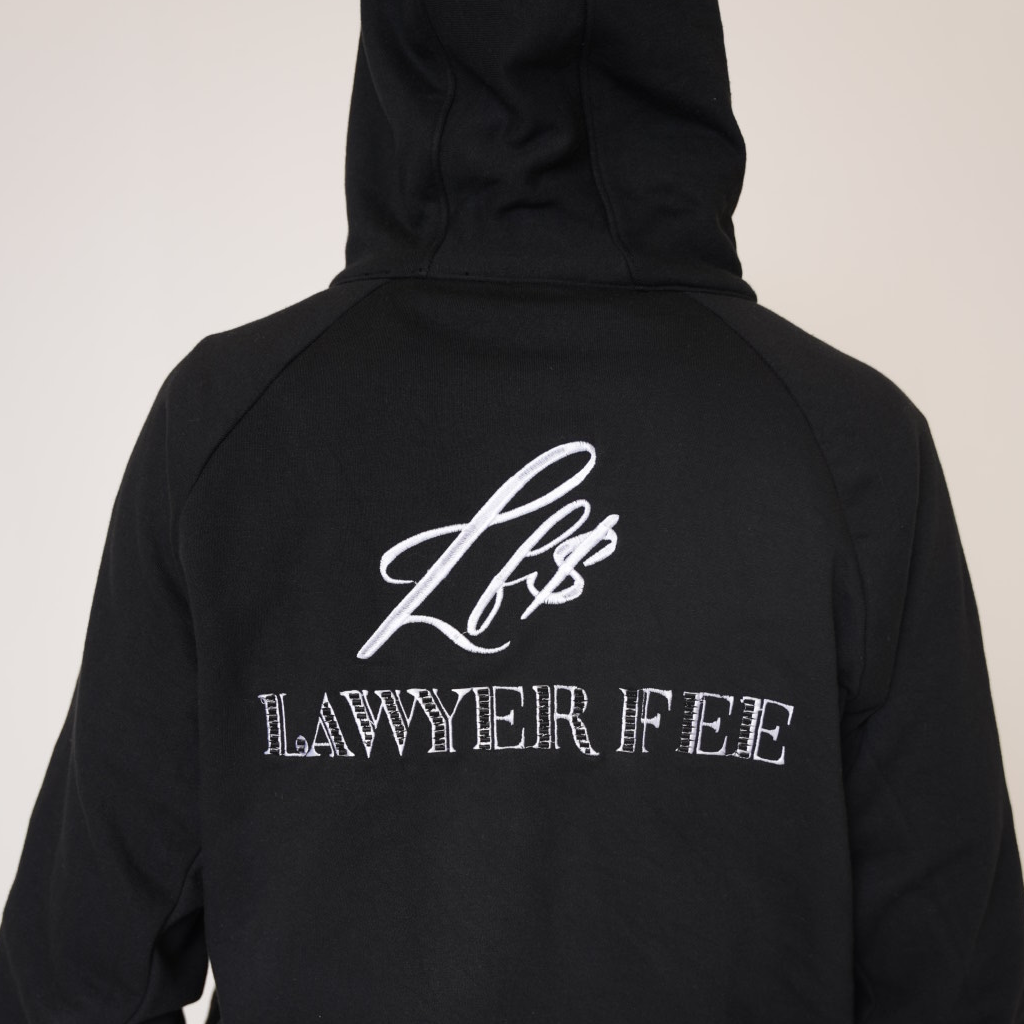 OG Lawyer Fee Black Zip-up Hoodie