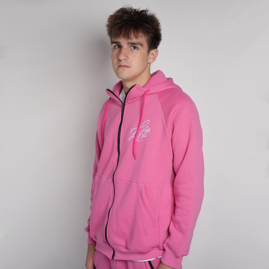 OG Lawyer Fee Pink Zip-up Hoodie