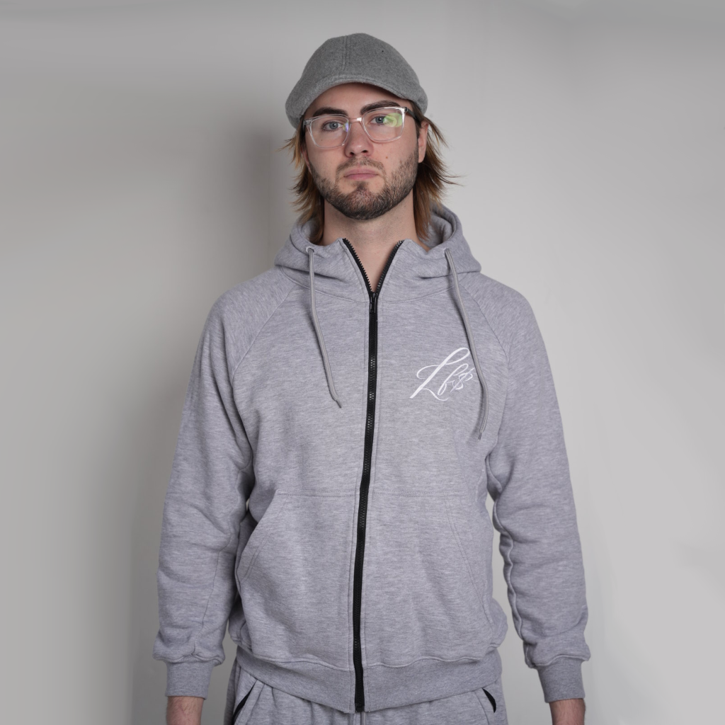 OG Lawyer Fee Gray Zip-up Hoodie