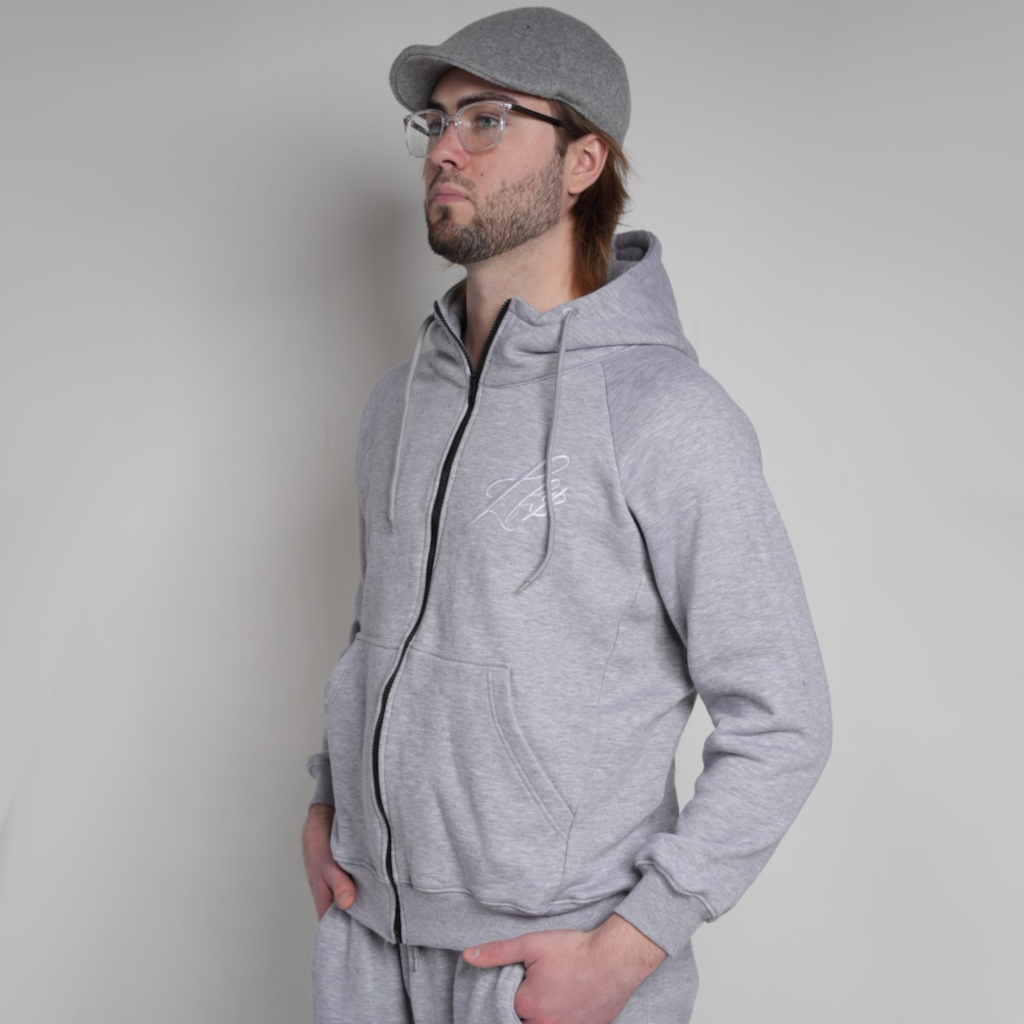 OG Lawyer Fee Gray Zip-up Hoodie